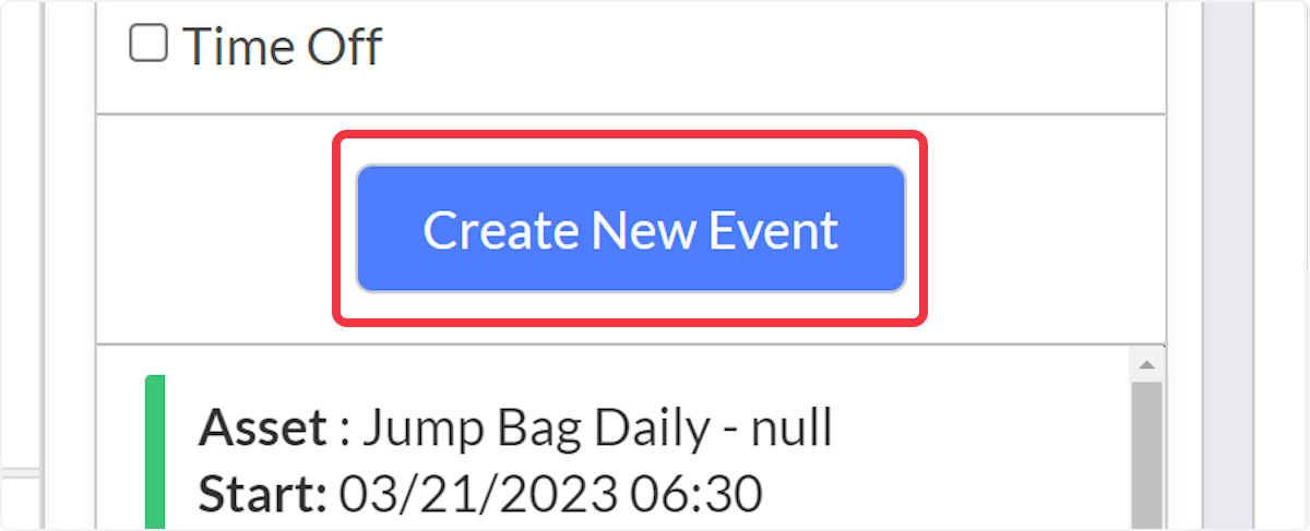 The ability to Create New Event from the Daily view.