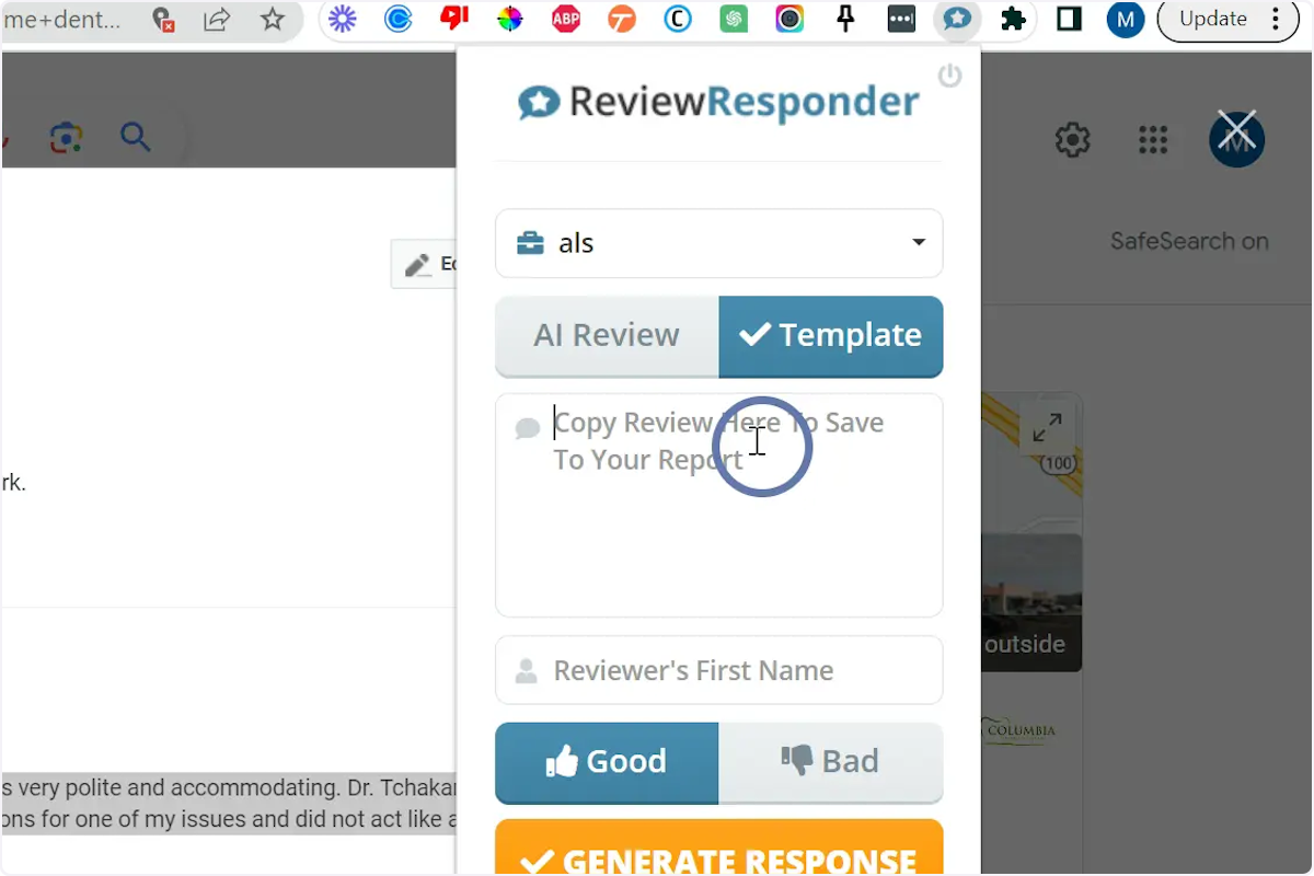 Paste the review along with the reviewer's name