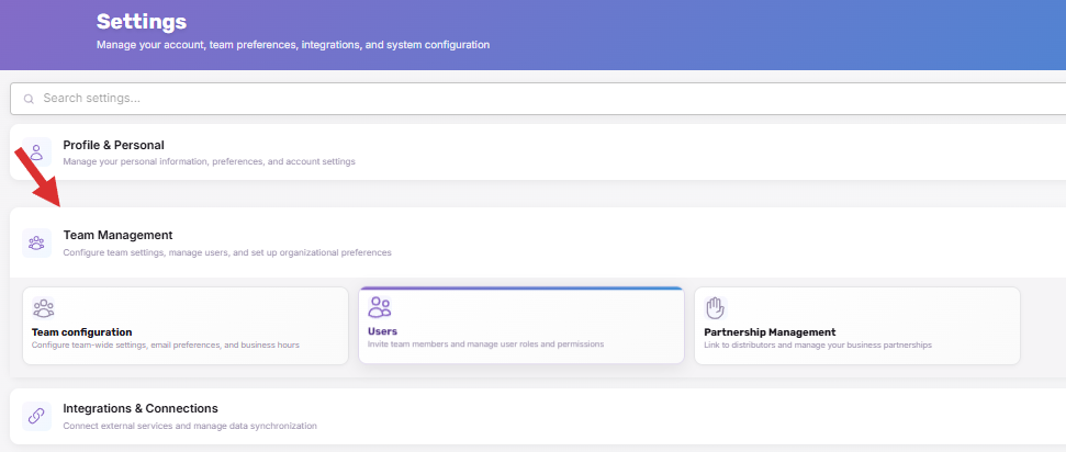 Click on Users…
