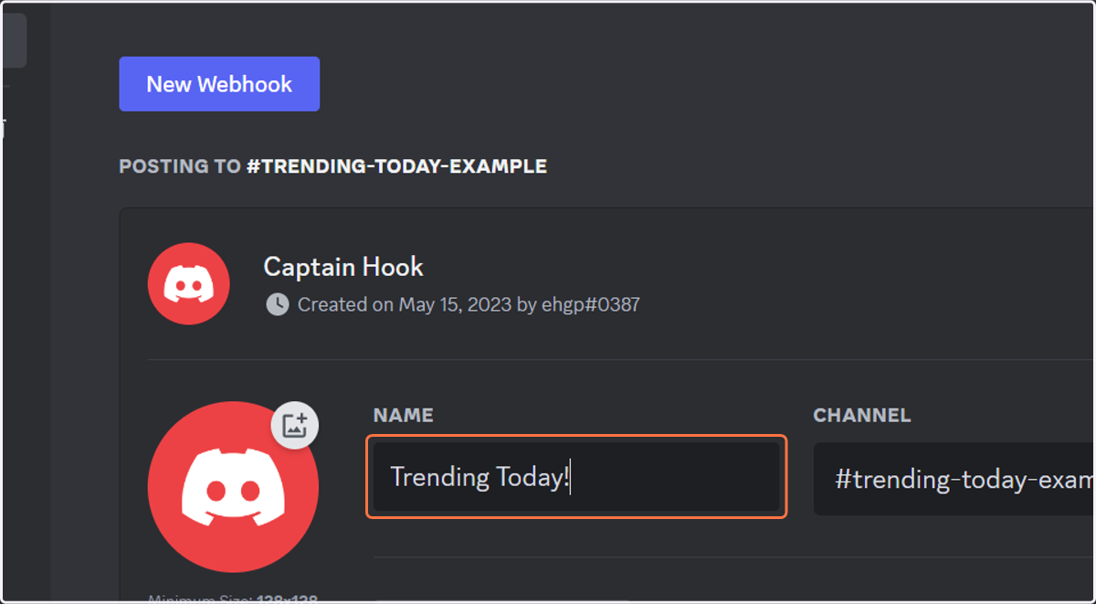 Type "Trending Today!"