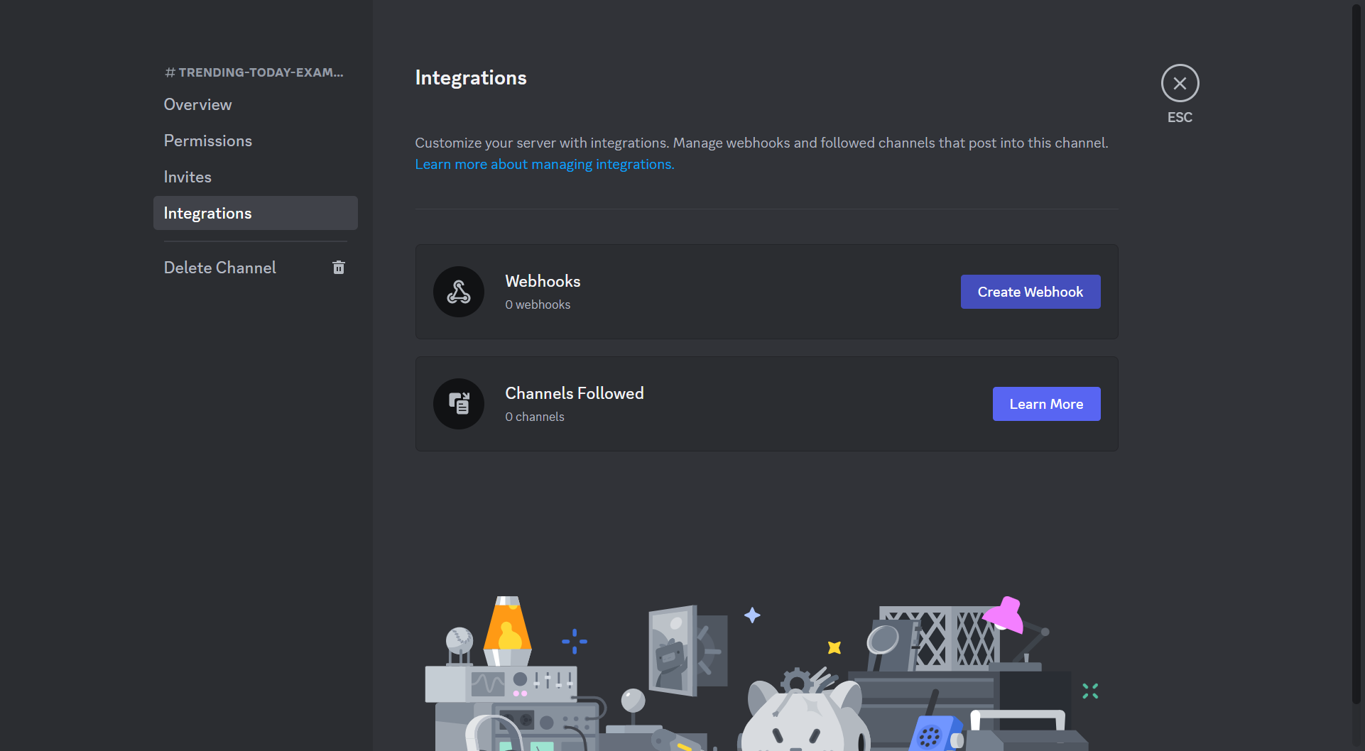 Click on Create Webhook