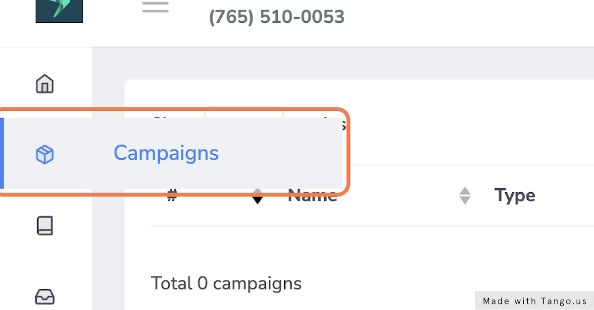 Click on Campaigns