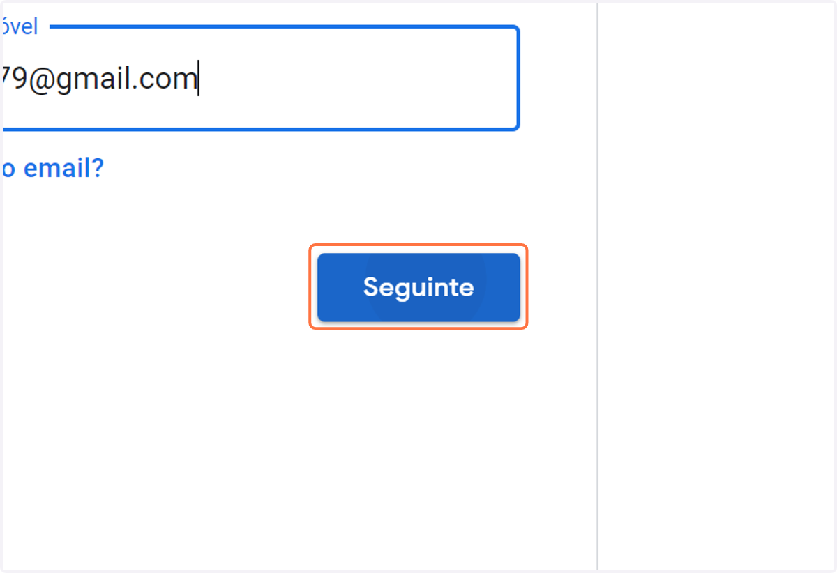 Clica em Seguinte