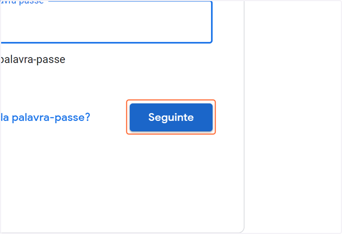Clica em "Seguinte"