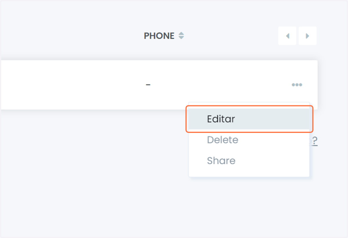 Clica em Editar