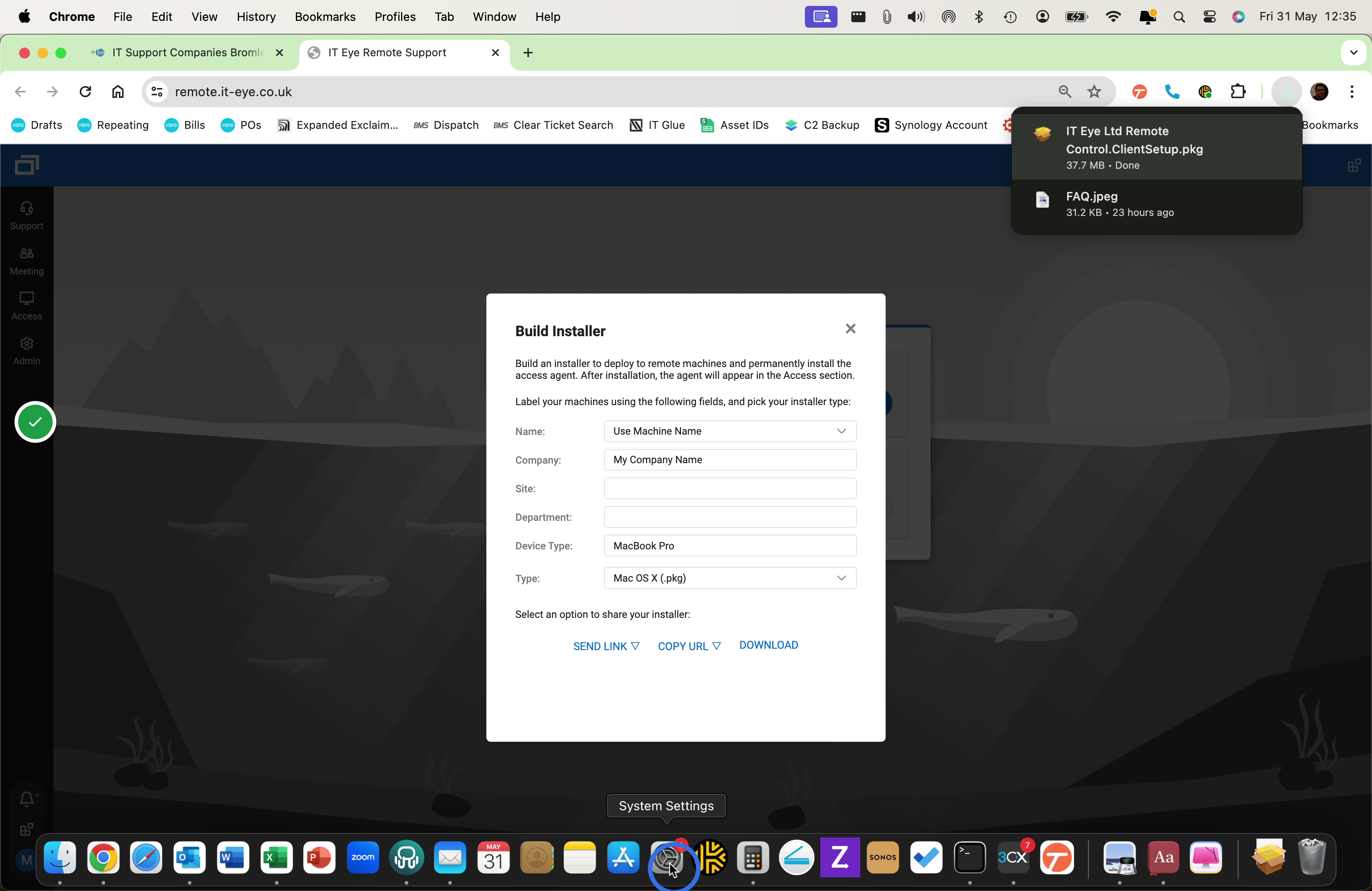 Go to System Preferences