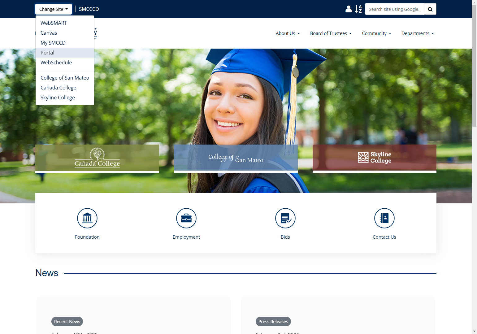 Click on Portal