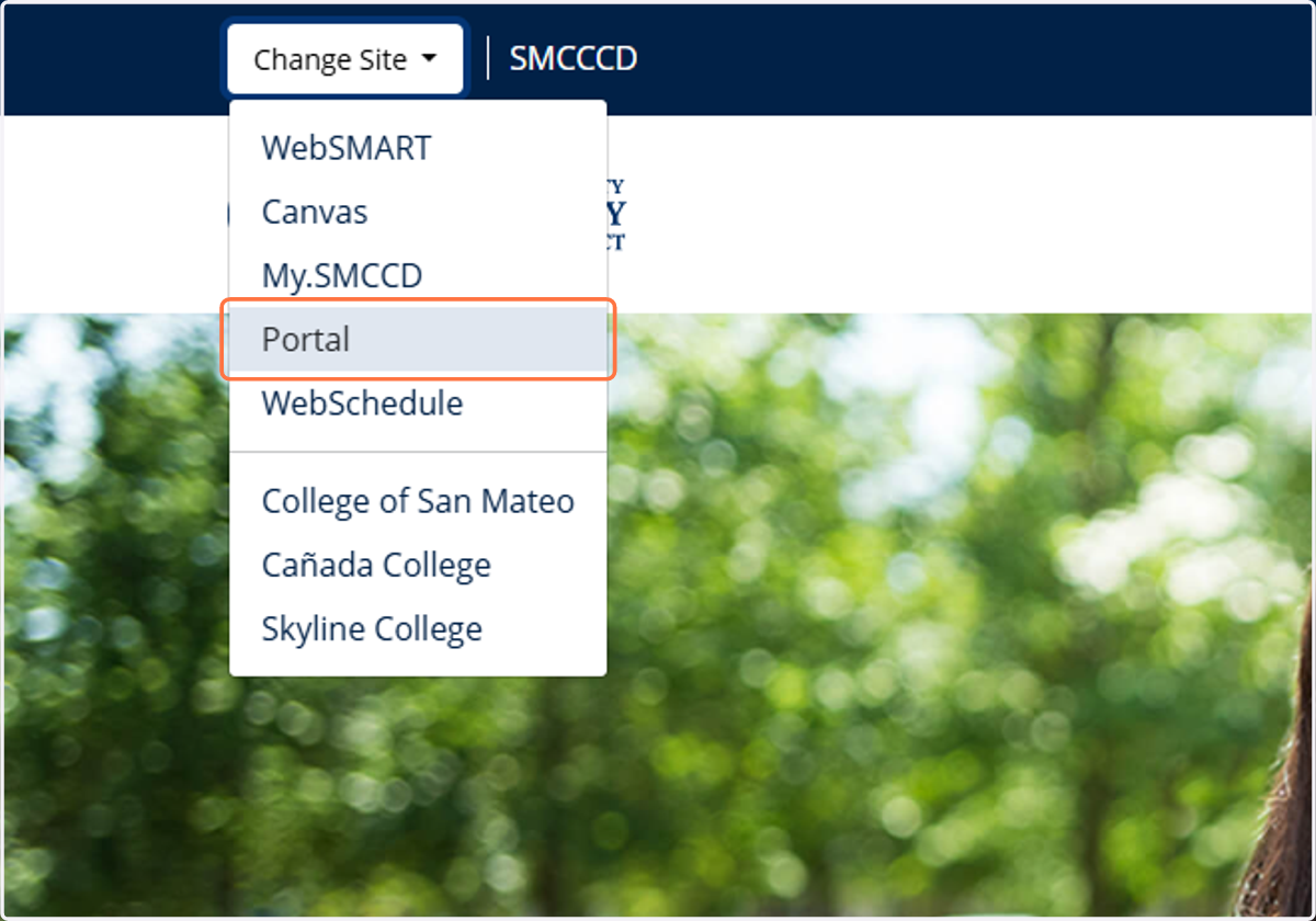Click on Portal