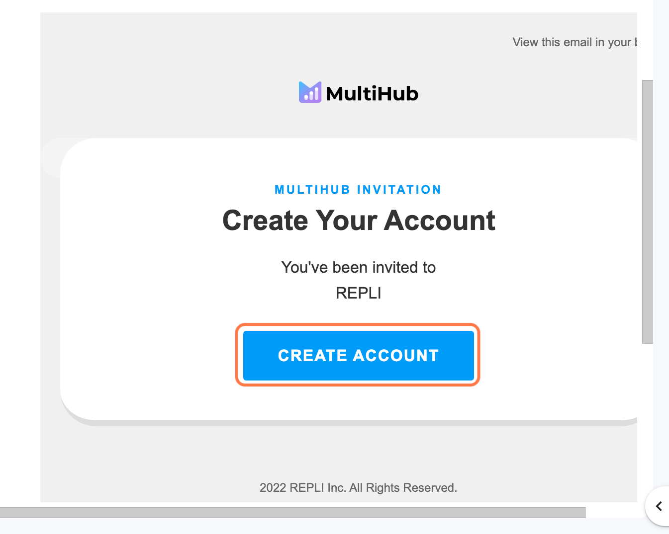 Click on CREATE ACCOUNT