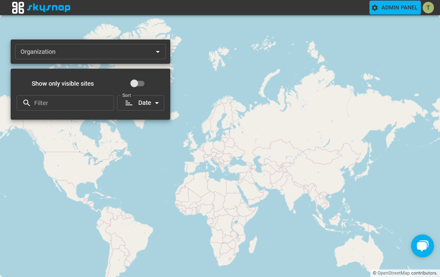 Click on the "Admin panel" icon located in the upper right corner of the page. You will be redirected to the data management page in the system.
