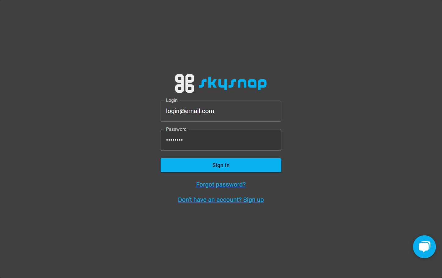 Log in to the system by entering your email address as your login and password set during account activation.