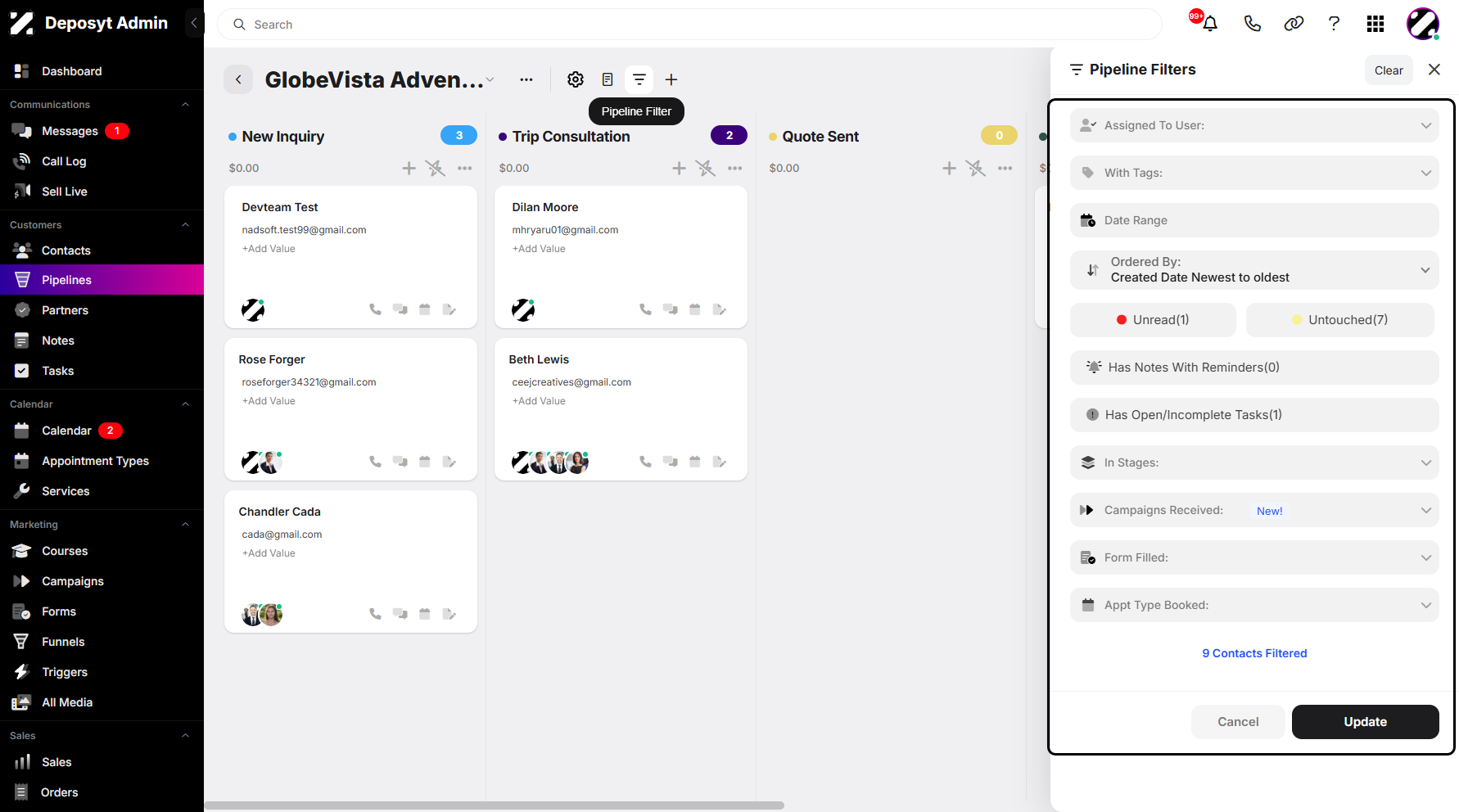 Step 5: To enable the Save Smart View feature, you need to make some adjustments first, as this feature applies to a non-default view. Any filtering changes will work.