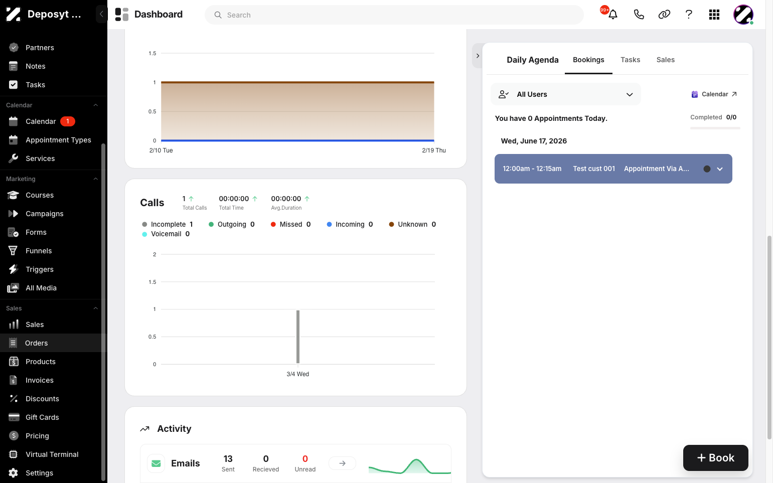 Step 1: On your Dashboard, navigate to the Orders tab under the Sales section.