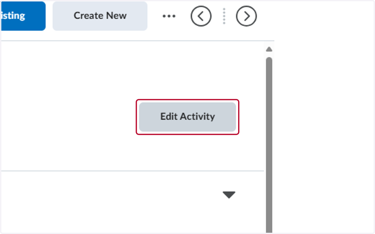 Select the assignment and click on Edit Activity