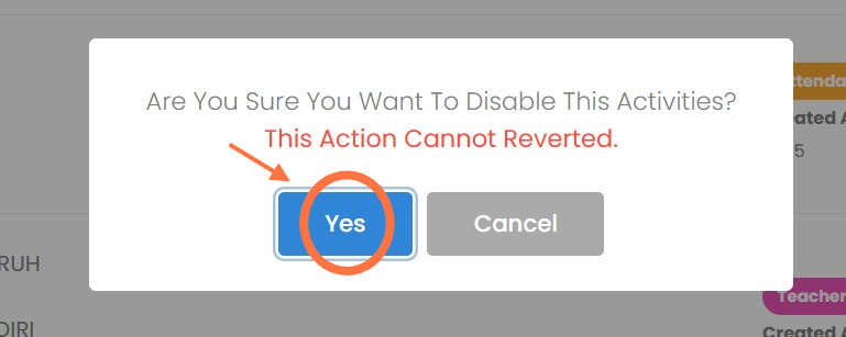 Klik "Yes'.