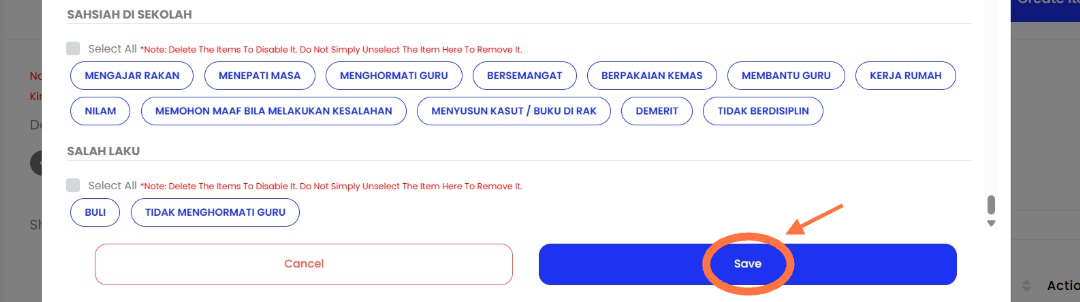 Klik 'Save' setelah selesai.