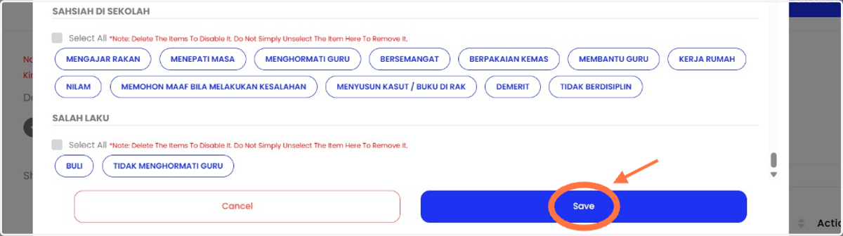 Klik 'Save' setelah selesai.