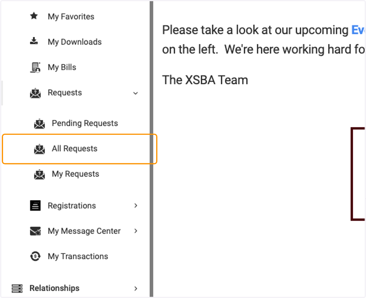 First, let's look at all of the approval requests available, click on All Requests