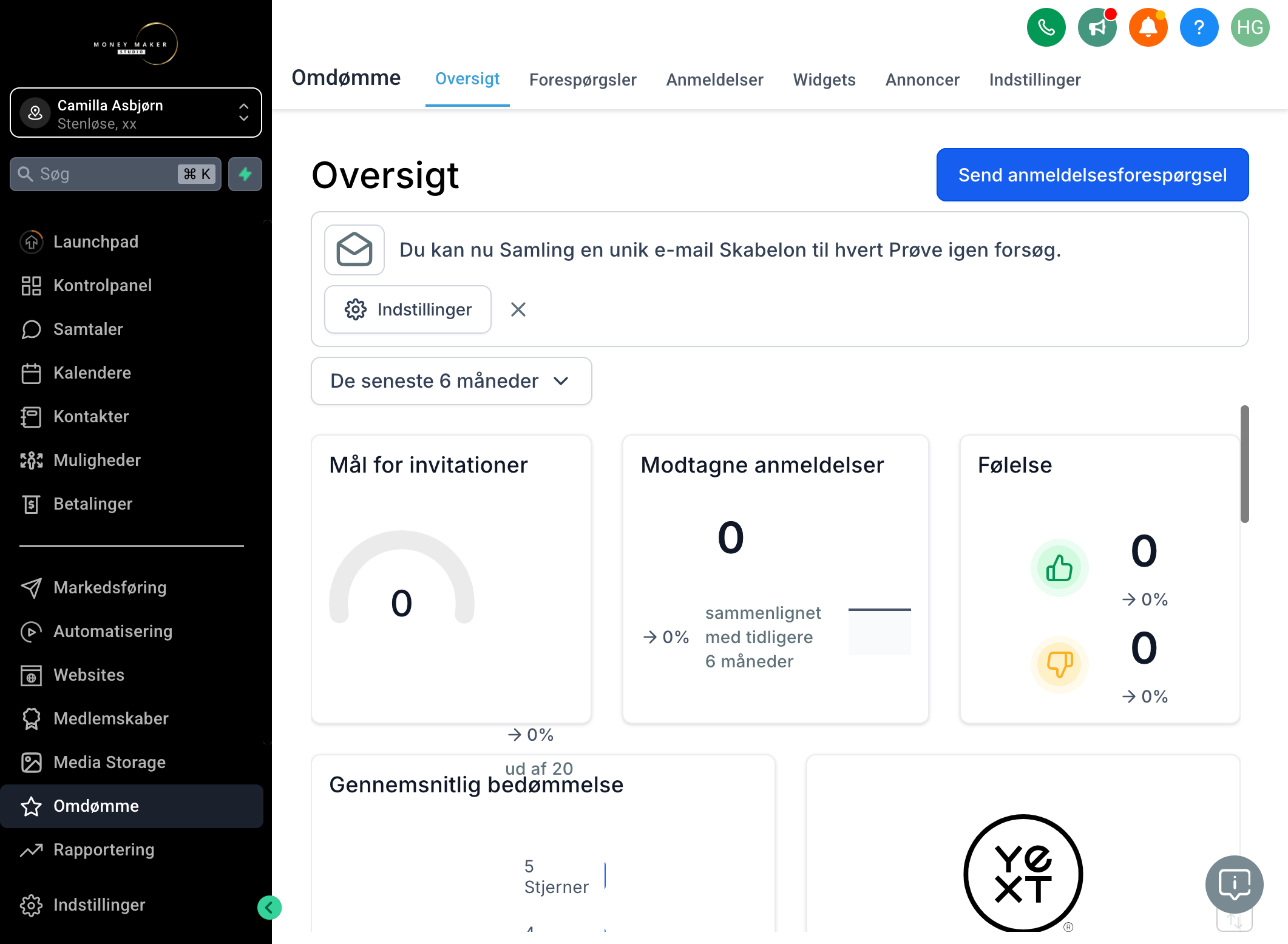 Klik på Settings/Indstillinger