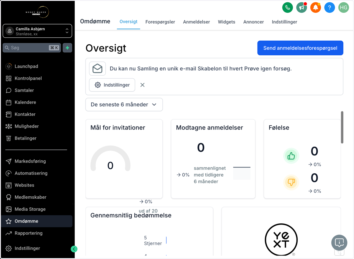 Klik på Settings/Indstillinger