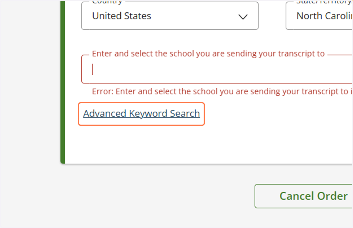 If Recpient Information Is Not Listed