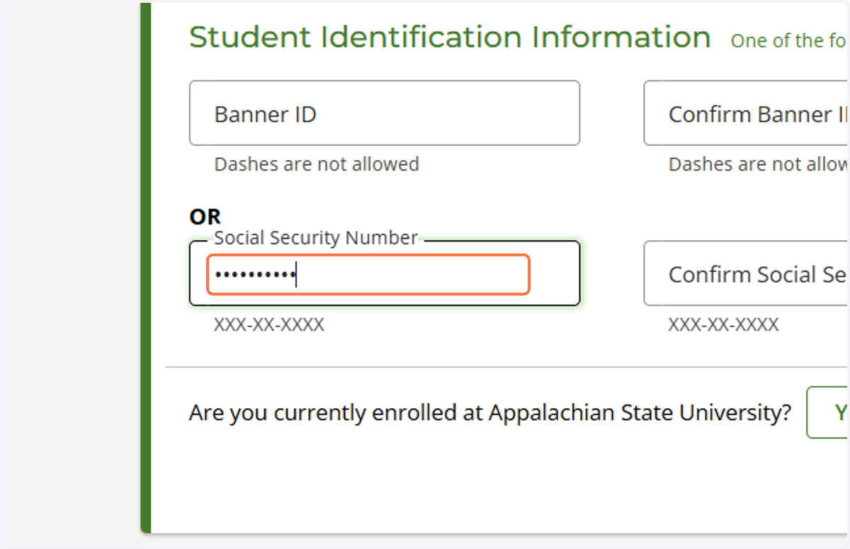 Student Identification Information