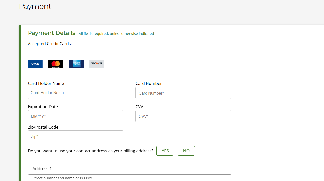 Payment Details
