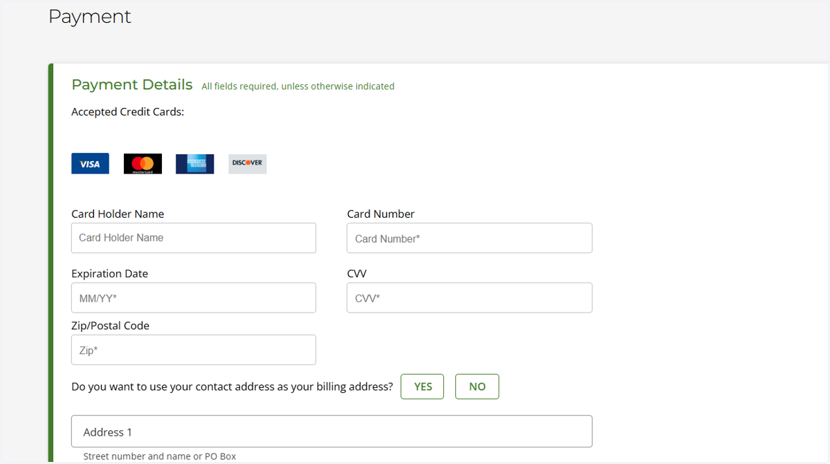 Payment Details