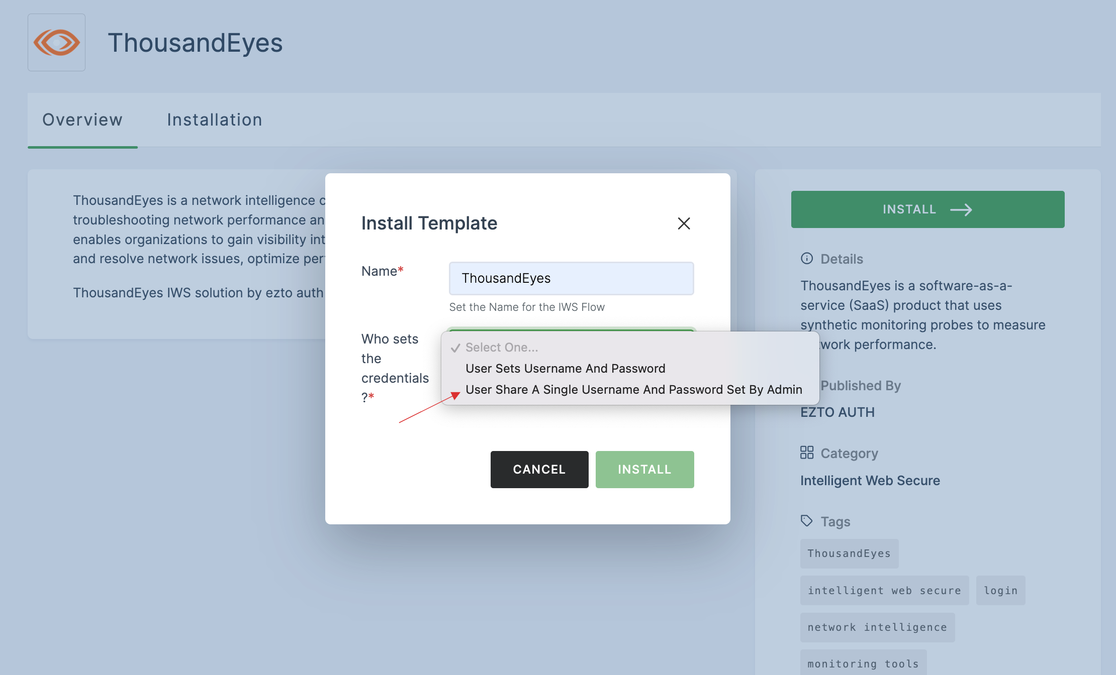 User Share A Single Username And Password Set By Admin