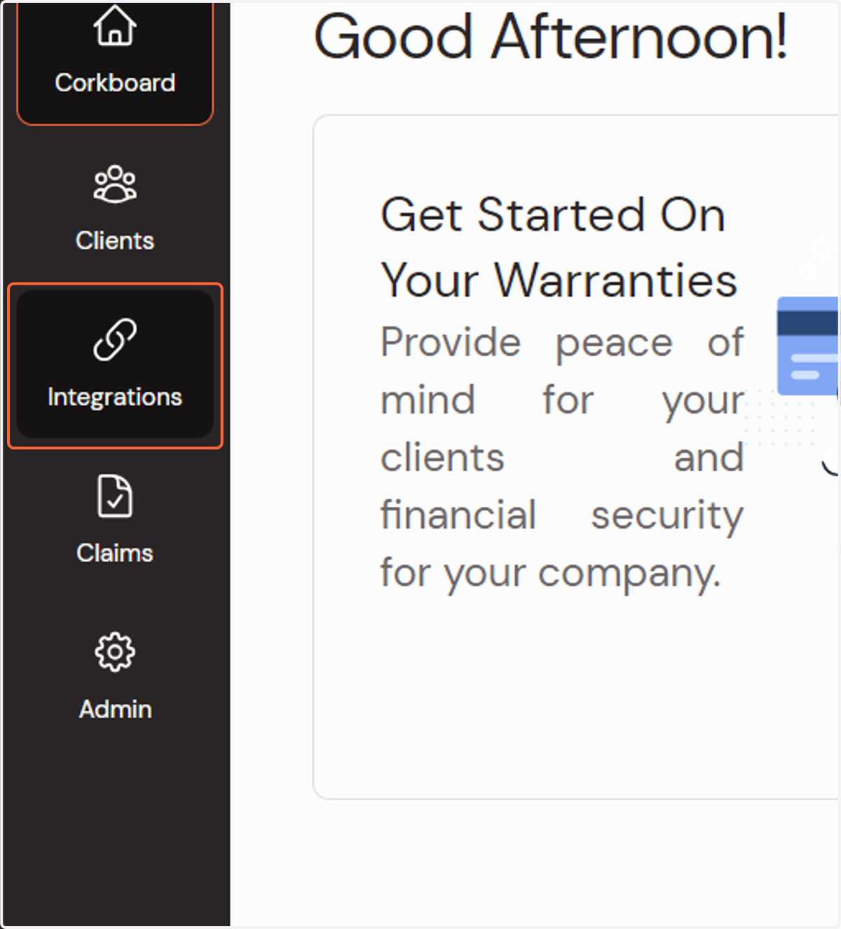Click on Integrations