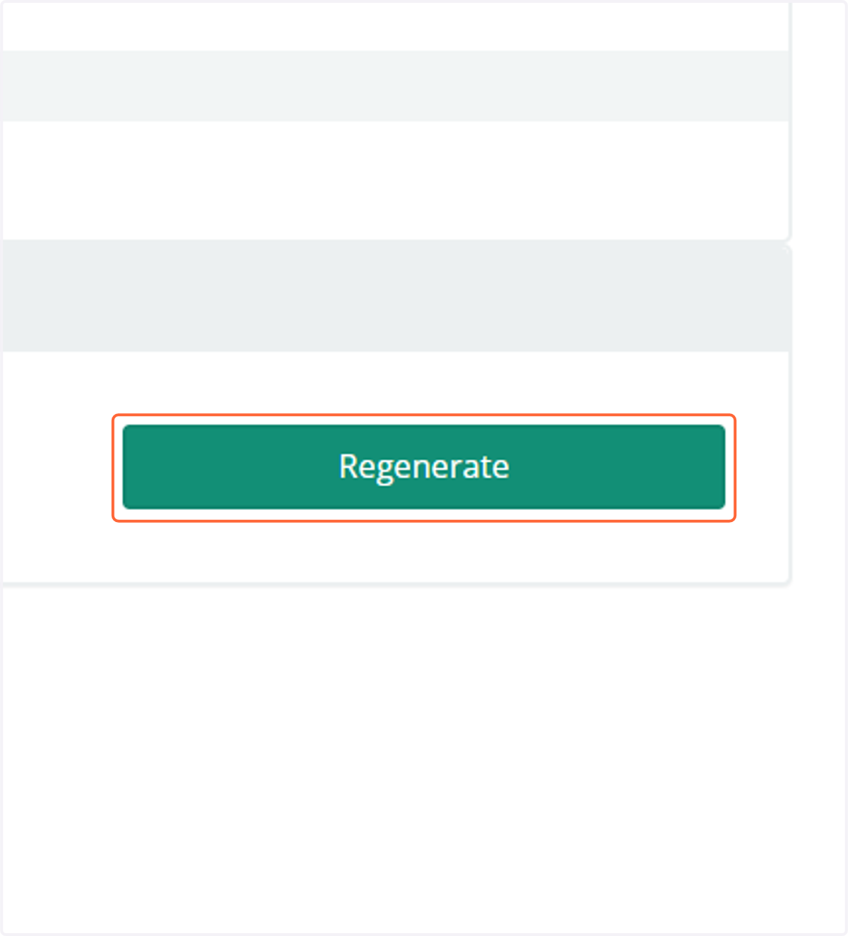 If you have an existing API key and API secret key you may use that. However, if you have lost access to the API secret key or don't have an API key, click on Regenerate.