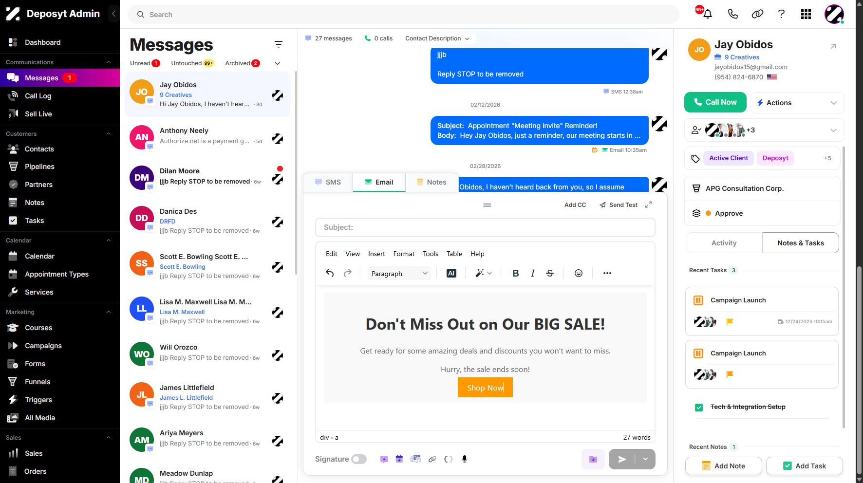 Step 11: You can now see your AI generated email on your canvas.