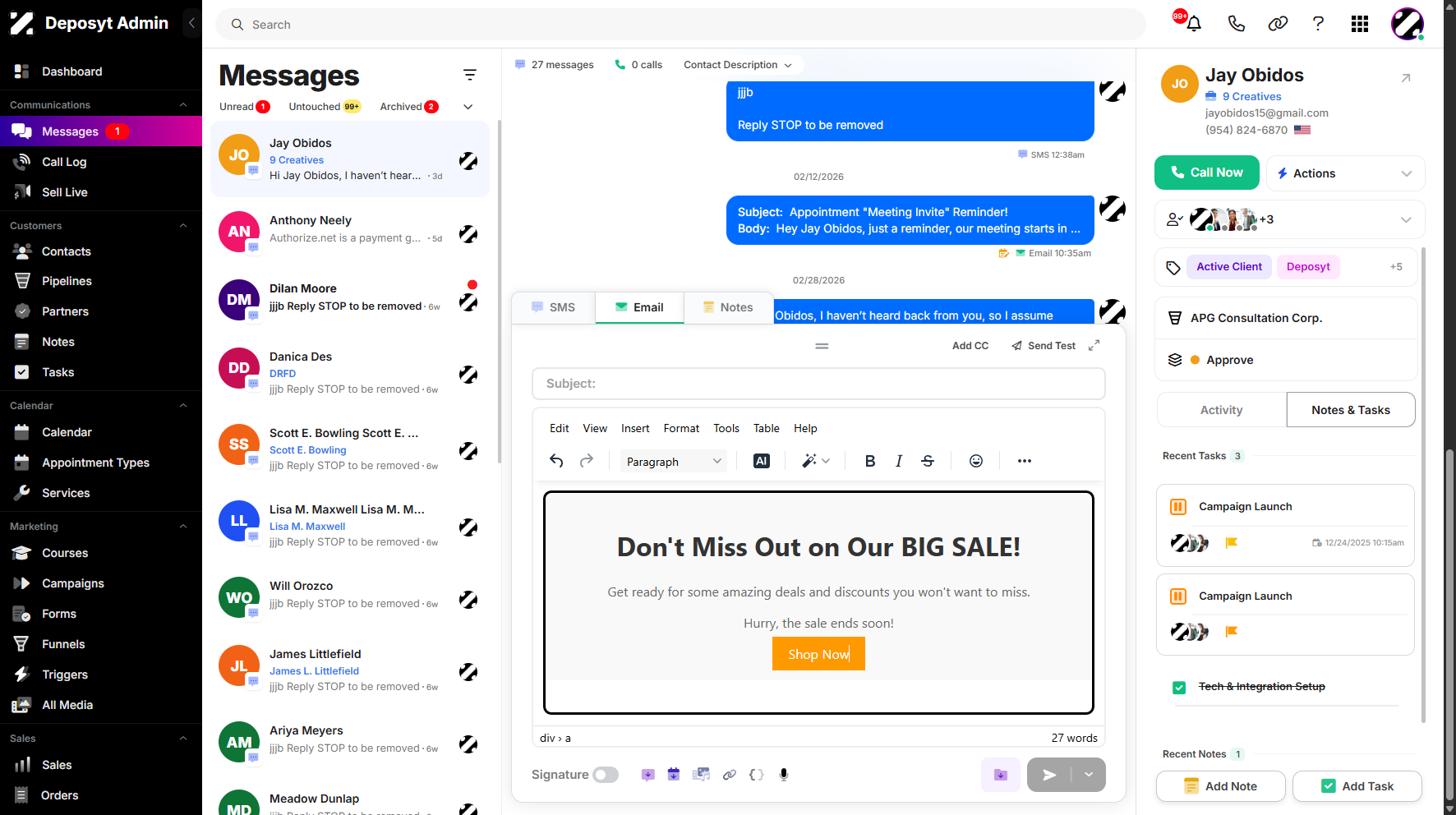 Step 11: You can now see your AI generated email on your canvas.