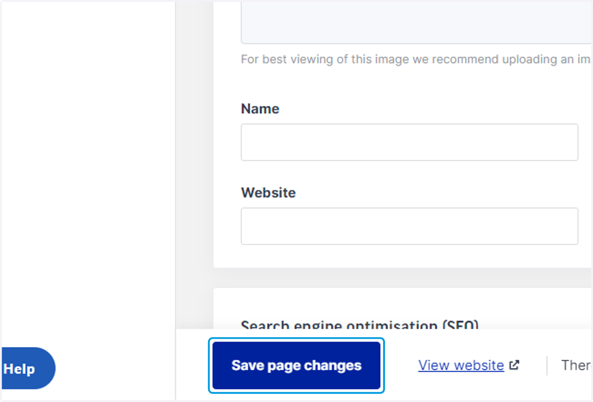 Make sure you save page changes, every time you make adjustments