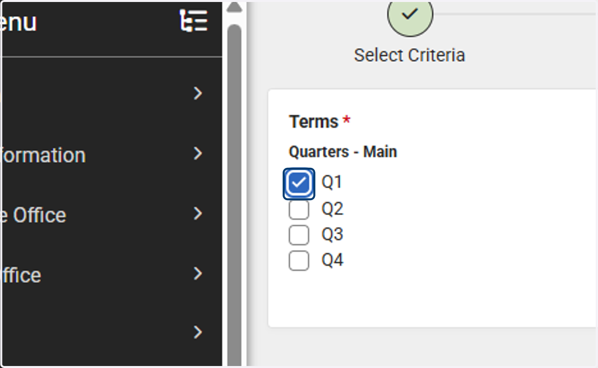 Select the term(s) for the exception.