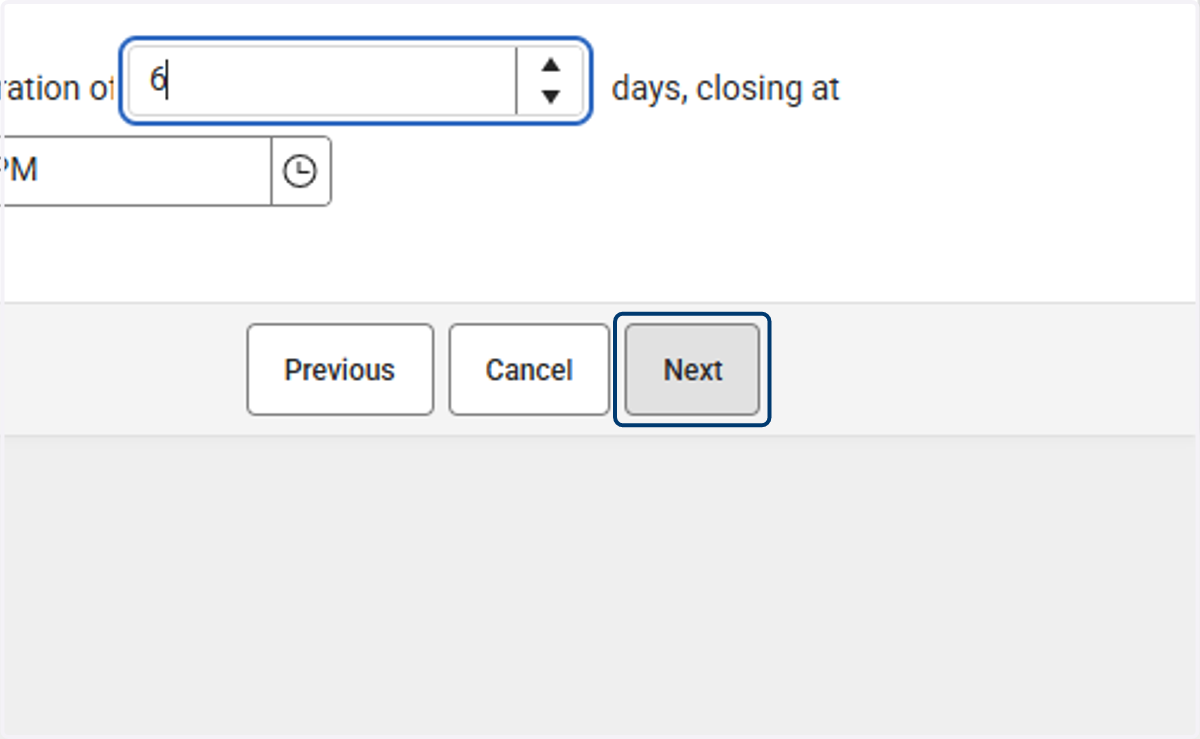 Click on Next