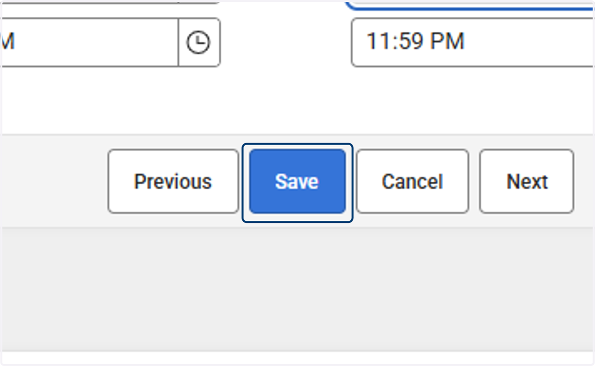 Click on Save
