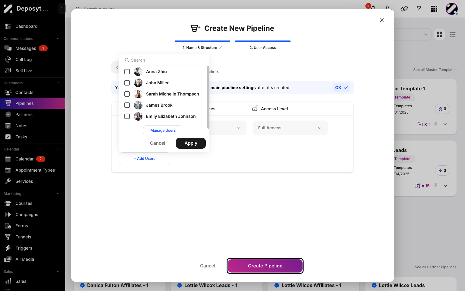 Step 6: Finally, click on the ‘Create Pipeline’ button.