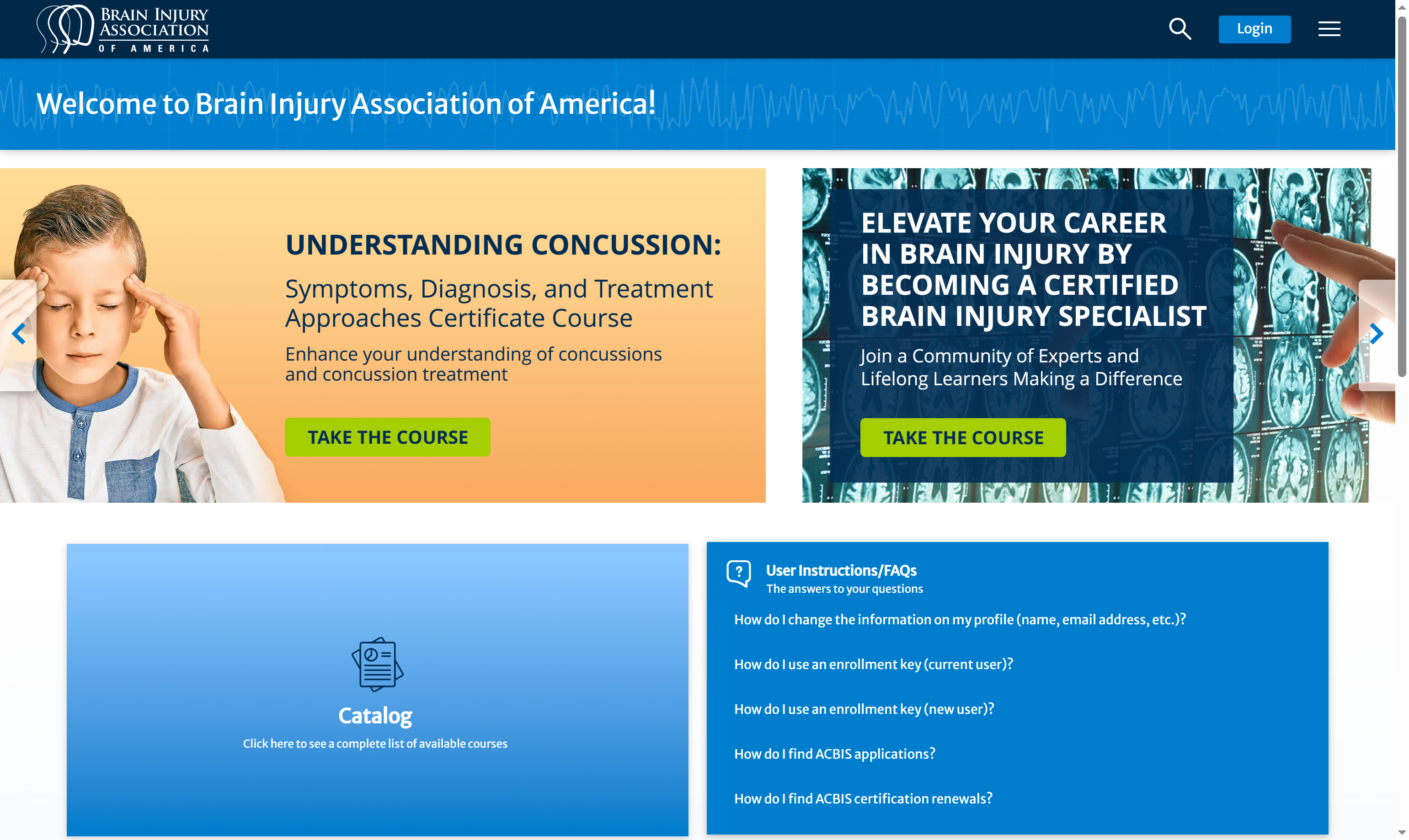 Click on User Instructions/FAQs…