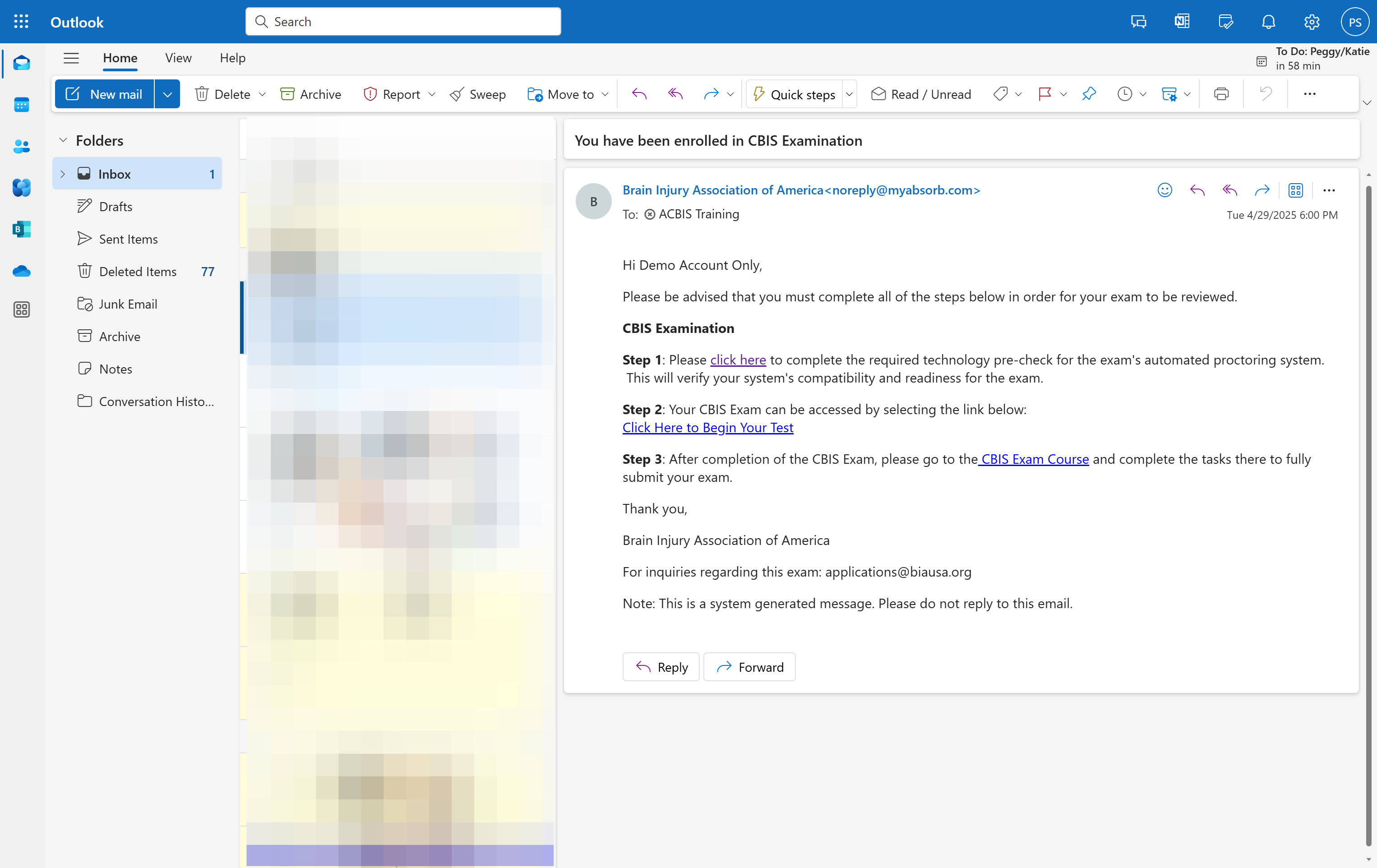 Participants with an approved application on file should refer to the email message sent to the address associated with their learning platform account. This message includes important details and instructions for accessing the certification examinat