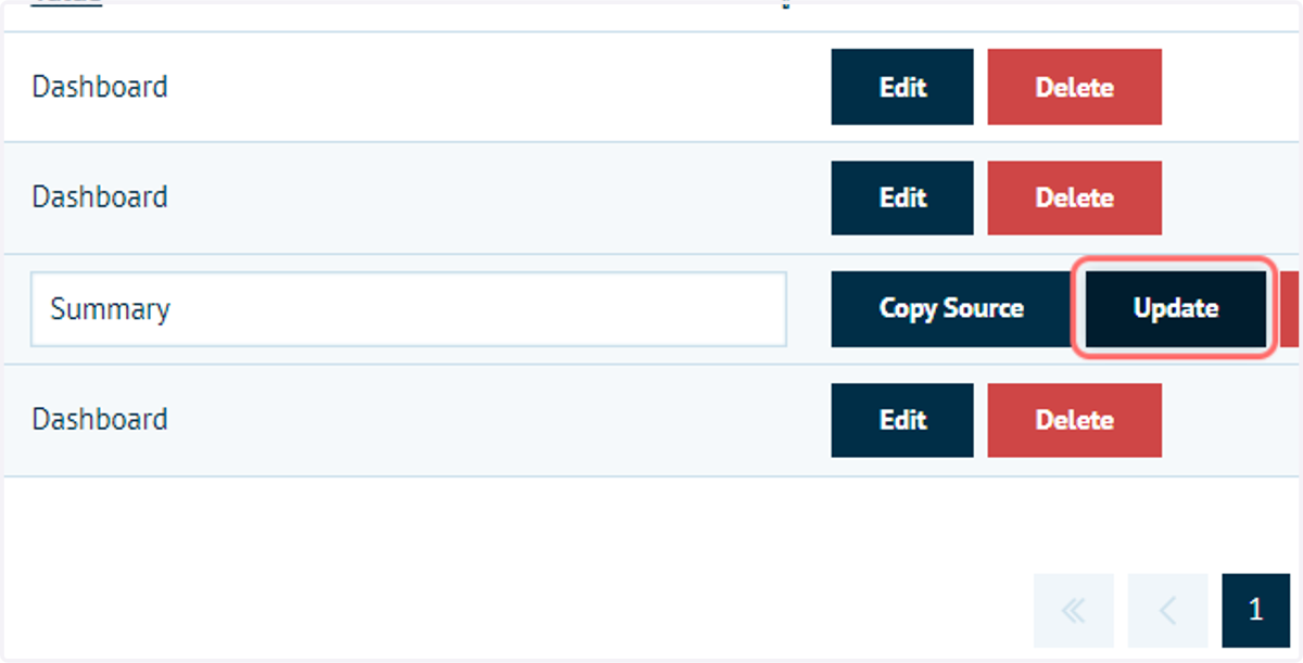 Modify the language string and click on Update