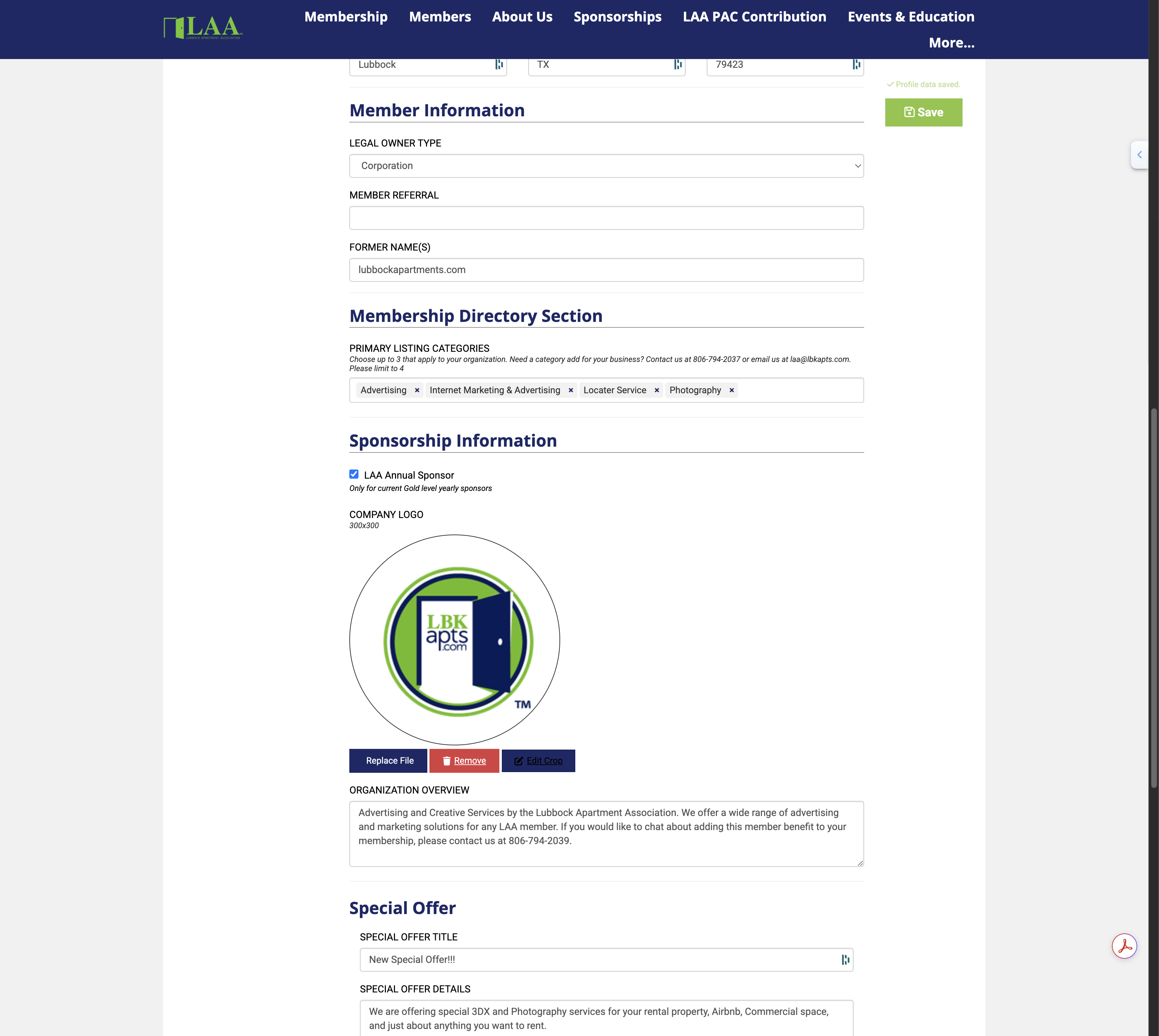 Feature Listing