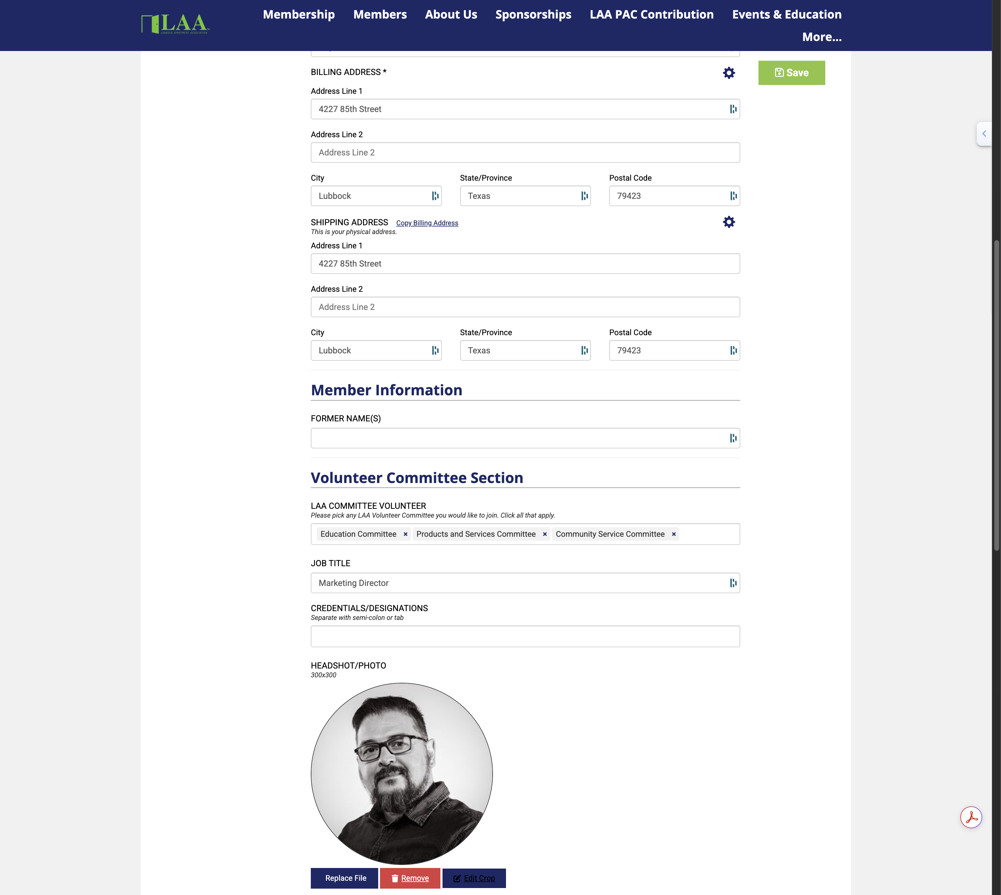 Verify your contact information.