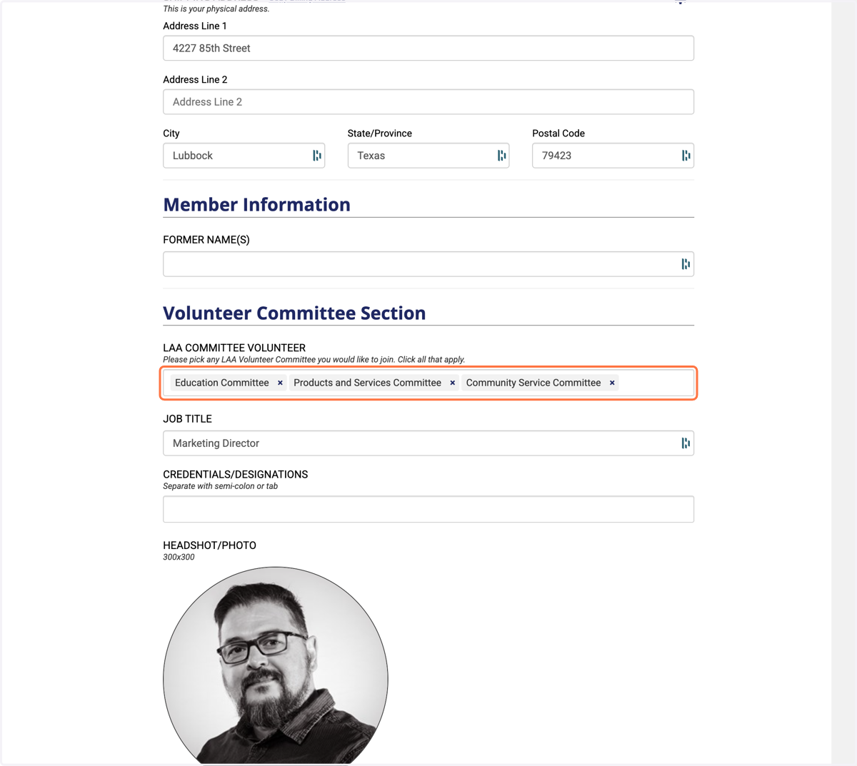 Verify your contact information.