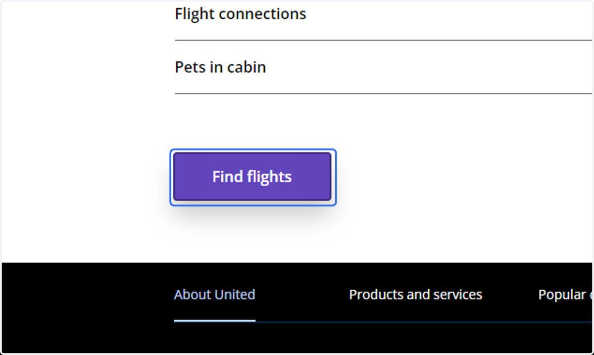 Click on Find flights