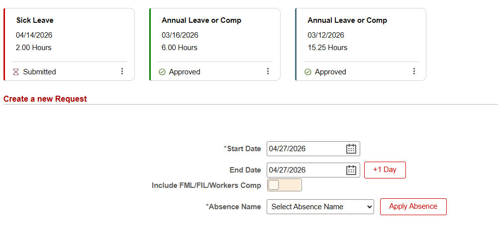 Select Start Date