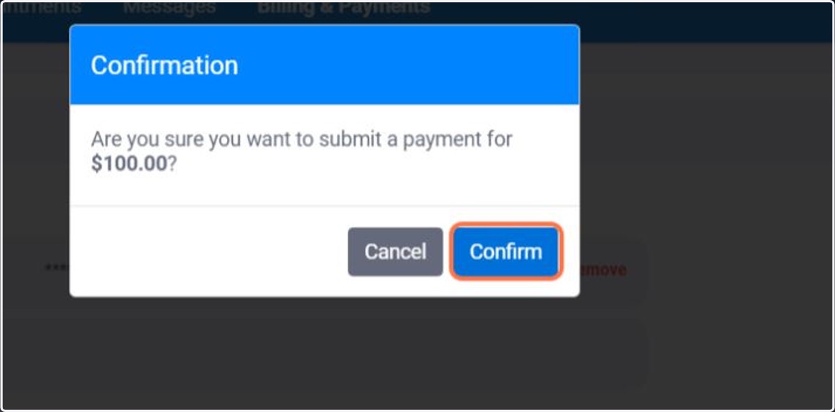 Click Confirm