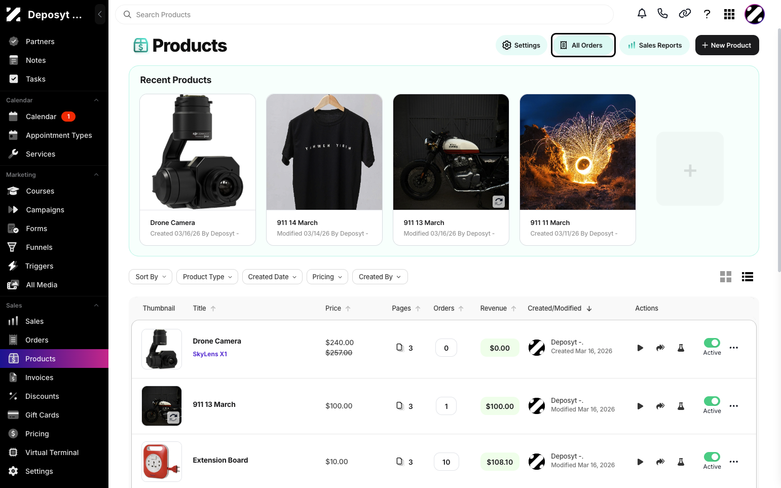 Step 3: Click on the All Orders button Near the Settings button.