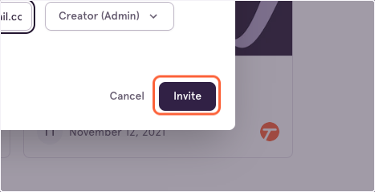 Click on dialog