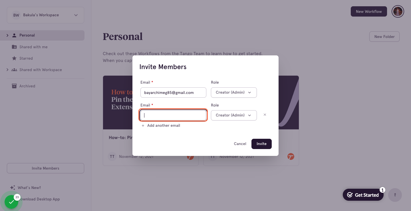 Paste "odjargaloyundemberel@gmail.com" into input